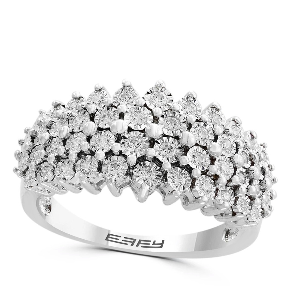 NIB Diamond EFFY Ring, multi band diamond ring